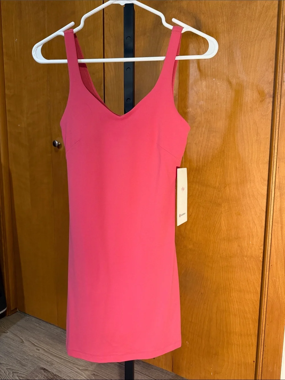 NWT Lululemon Align Dress Size 4 Raspberry Coulis Nulu Built In Shorts